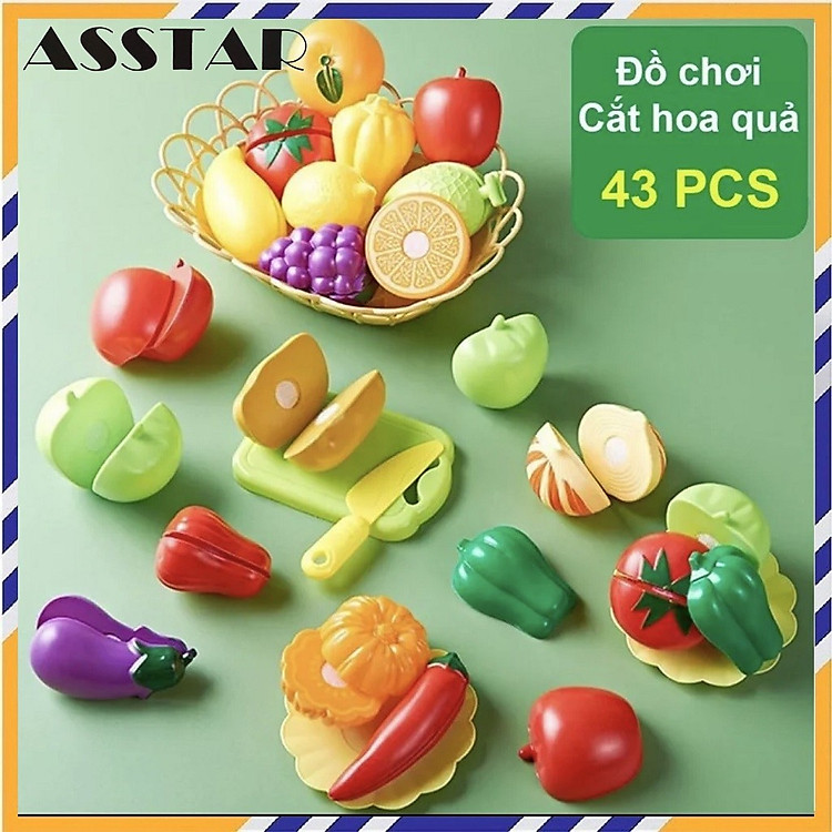 Mua tại Tiki: Mua Đồ Chơi Cắt Hoa Quả 43 Chi Tiết Chính hãng Giá rẻ