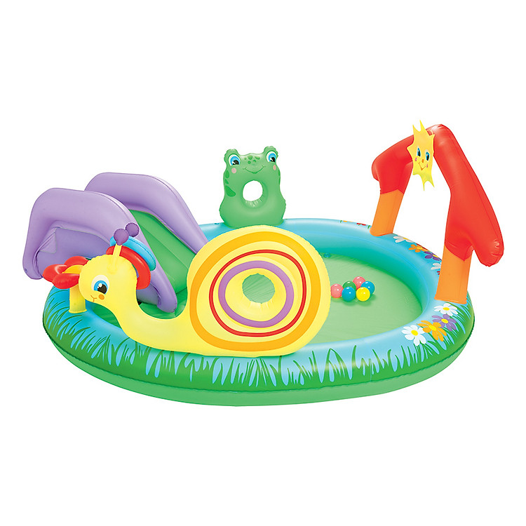 Tìm mua tại Avakids: Bể Phao Liên Hoàn Cầu Trượt Ốc Sên - Ngập tràn khuyến mãi
