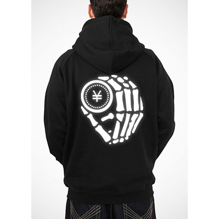 Áo Hoodie Unisex Phản Quang Dirty Coin Bàn Tay Xương Cực Chất