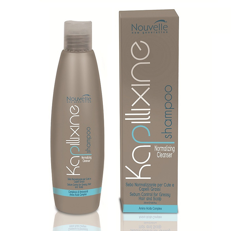 Dầu gội dược thảo làm sạch da đầu và cân bằng dầu nhờn Nouvelle new Generation Kapillixine Normalizing Cleanser shampoo 250ml