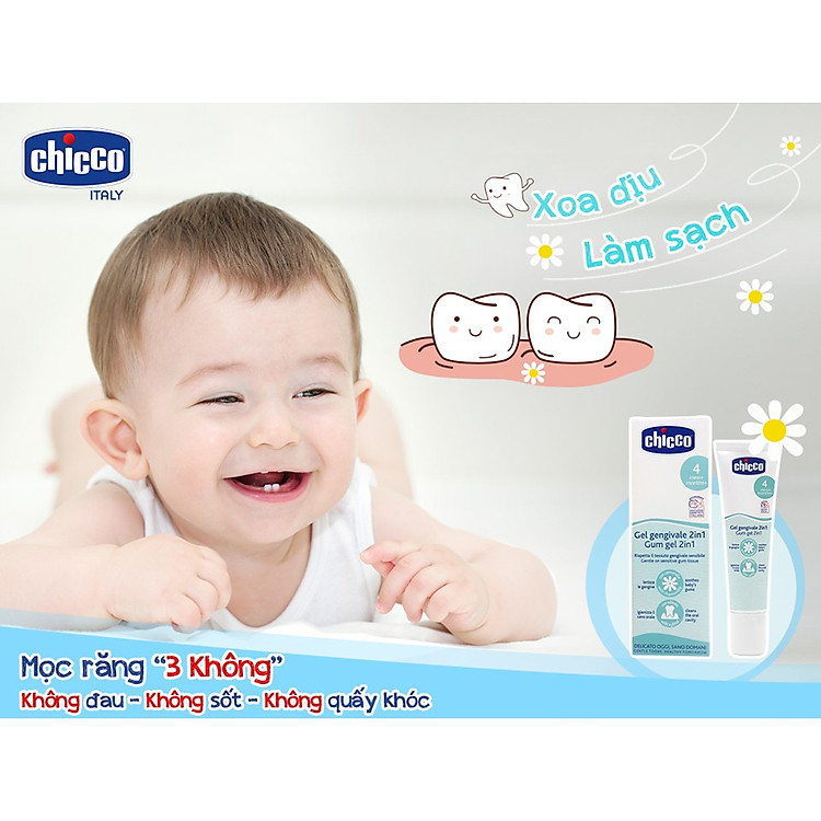 Gel bôi lợi Chicco cho bé 4M+ Chính hãng Ưu đãi - Hình ảnh 3