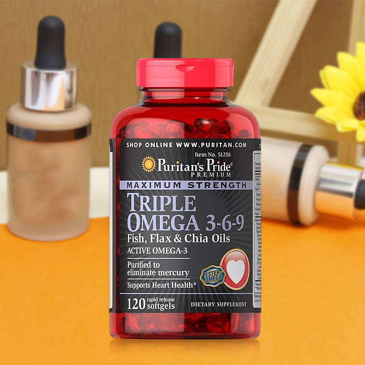 Thực phẩm bảo vệ sức khỏe Maximum Strength Triple Omega 3-6-9 Fish