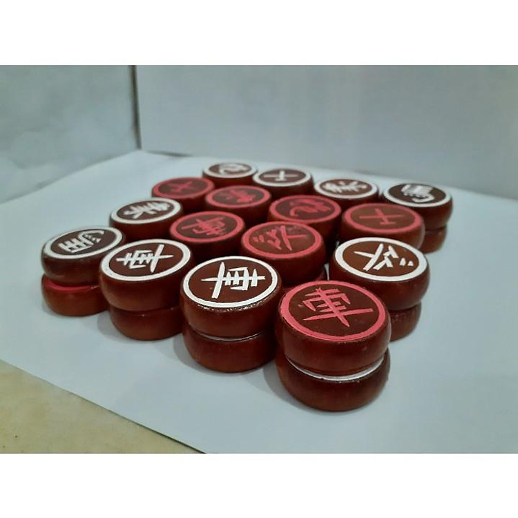 Mua Bộ quân cờ tướng gỗ đẹp 3,5cm Chính hãng Giá tốt - Hình ảnh 2