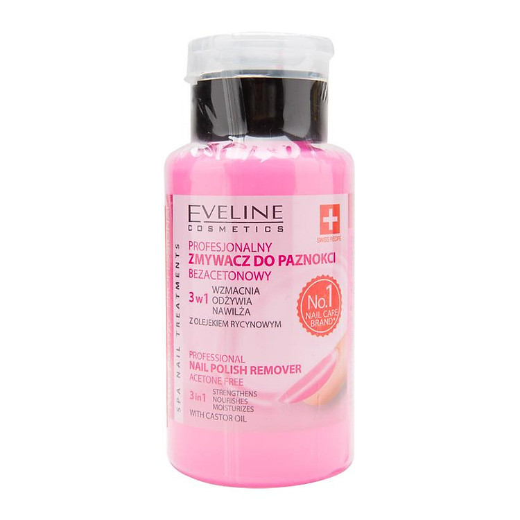 Nước Tẩy Và Dưỡng Móng 3 Trong 1 EveLine Professional Nail Polish Remover