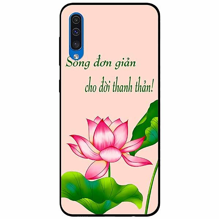 Ốp lưng in cho Samsung A50 Mẫu Sống Đơn Giản