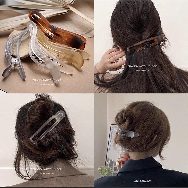 Kẹp Tóc Mỏ Vịt Cỡ Lớn Phong Cách Hàn Quốc
