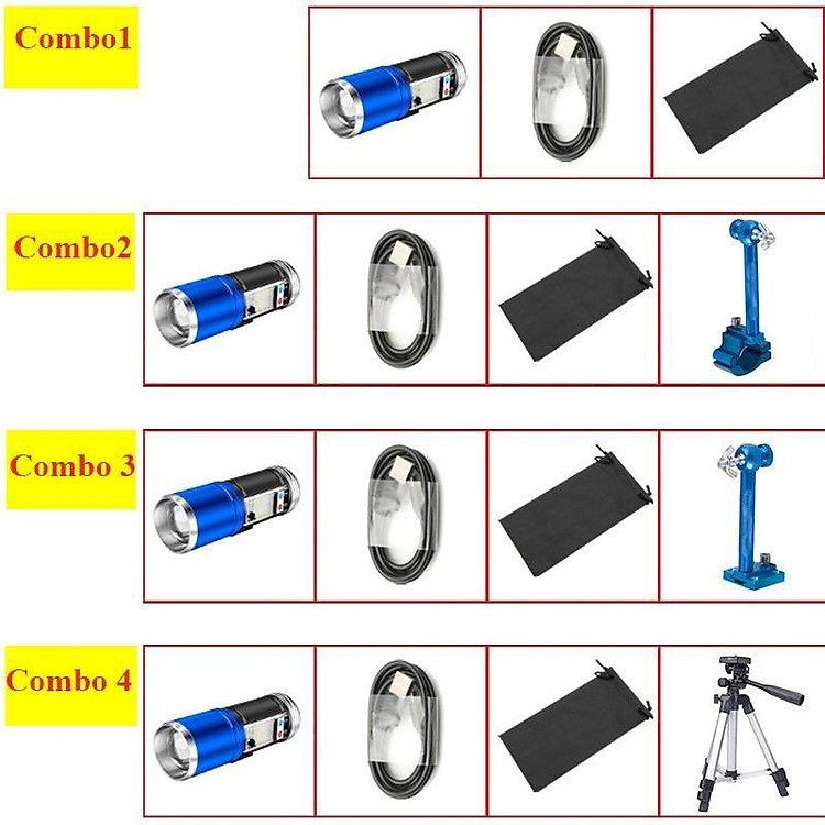 Đèn pin soi phao câu cá ban đêm