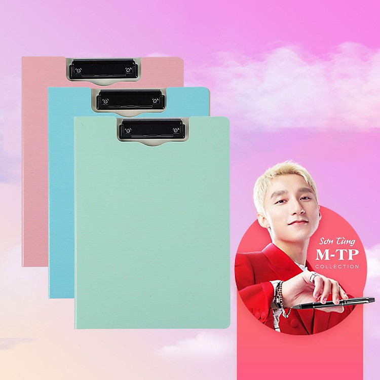 Bìa Trình Ký A4 Hai Mặt Nhựa (Màu Hồng) - Ảnh 2