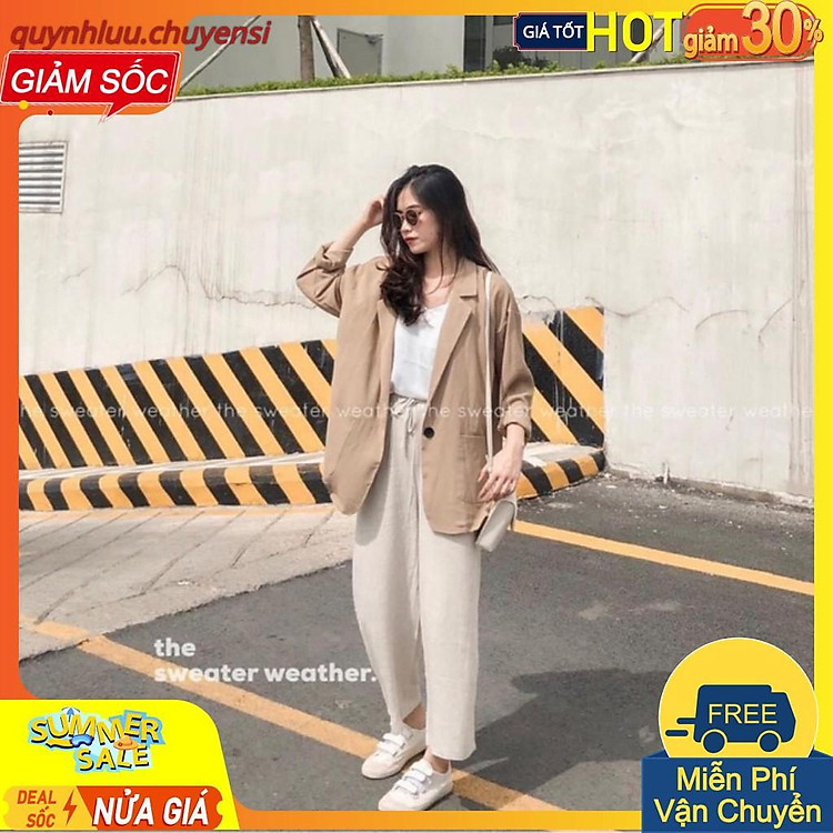 BÁN SỈ ÁO KHOÁC BLAZER MỎNG NHẸ NỮ
