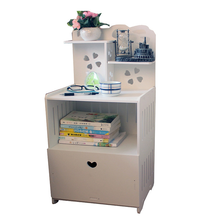 Kệ đầu giường tai gấu, 1 cánh trái tim, chống mối mọt ẩm mốc