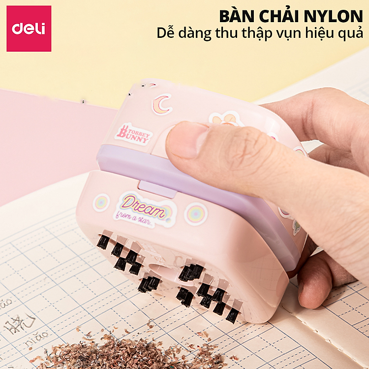 Máy Hút Bụi Mini Để Bàn Deli - Không Dây Nhỏ Gọn - Ảnh 4