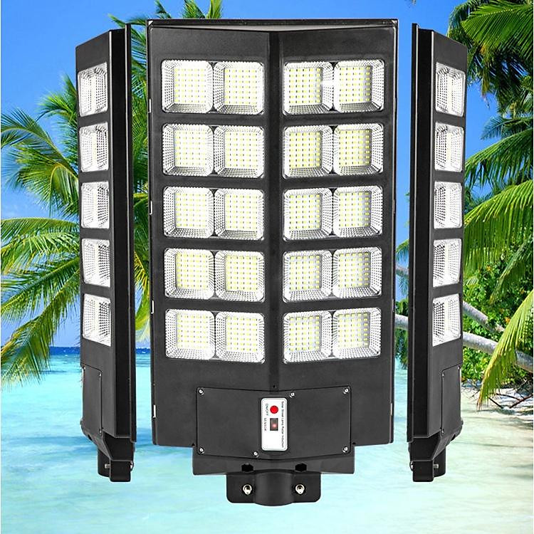 Đèn Đường Năng Lượng Mặt Trời Liền Thể 2 Cánh 500W