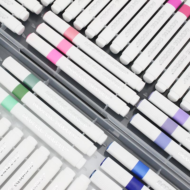 Hộp 72 Bút Lông Màu Acrylic Marker Colormate - Ảnh 4