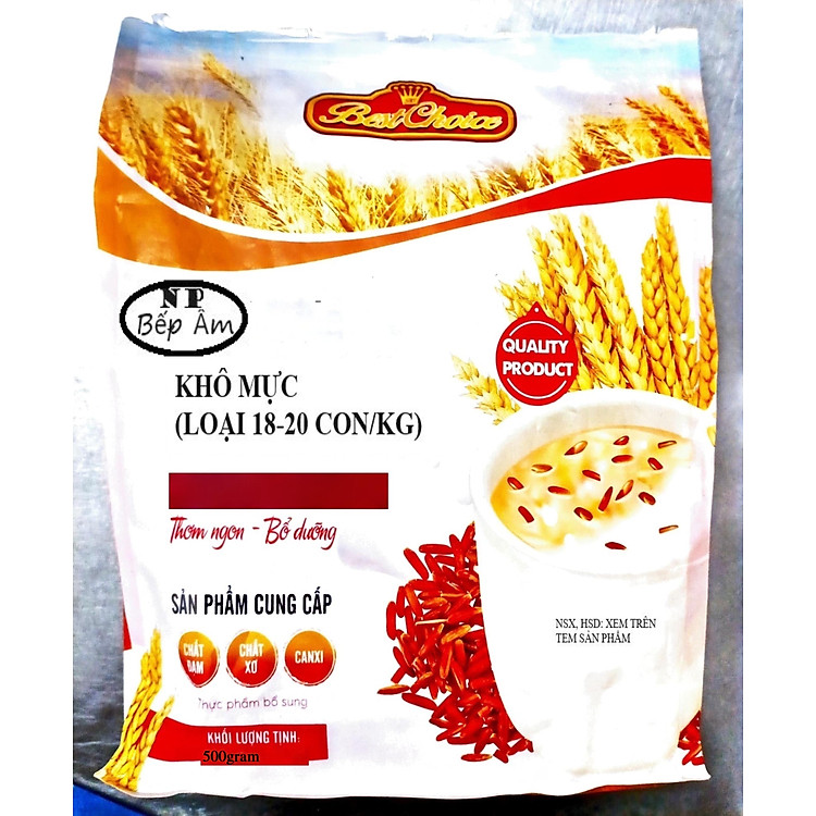 500 gram khô mực loại 18-20 con/kg - Bếp Ấm