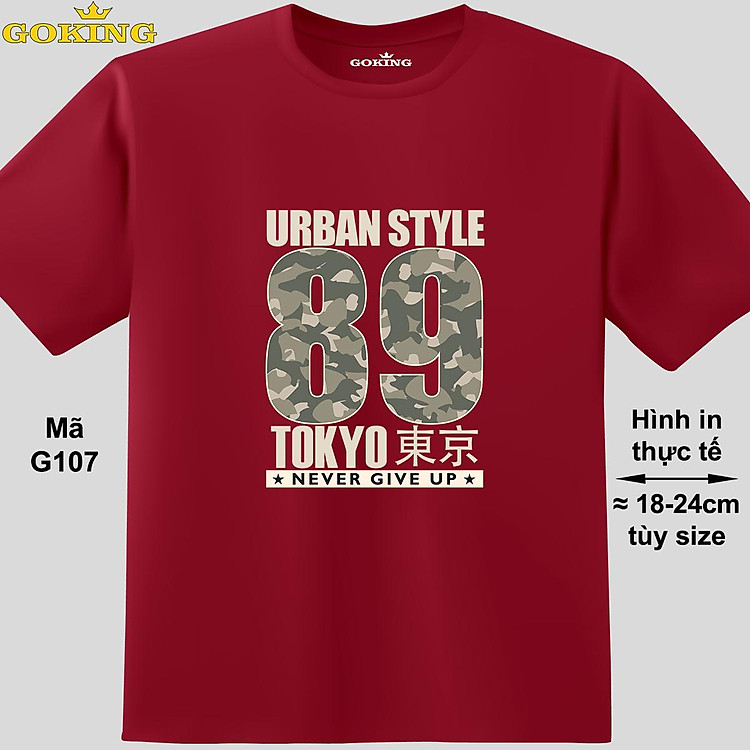 URBAN STYLE 89, mã G107. Hãy tỏa sáng như kim cương, qua chiếc áo thun Goking siêu hot cho nam nữ trẻ em, cặp đôi, gia đình, đội nhóm