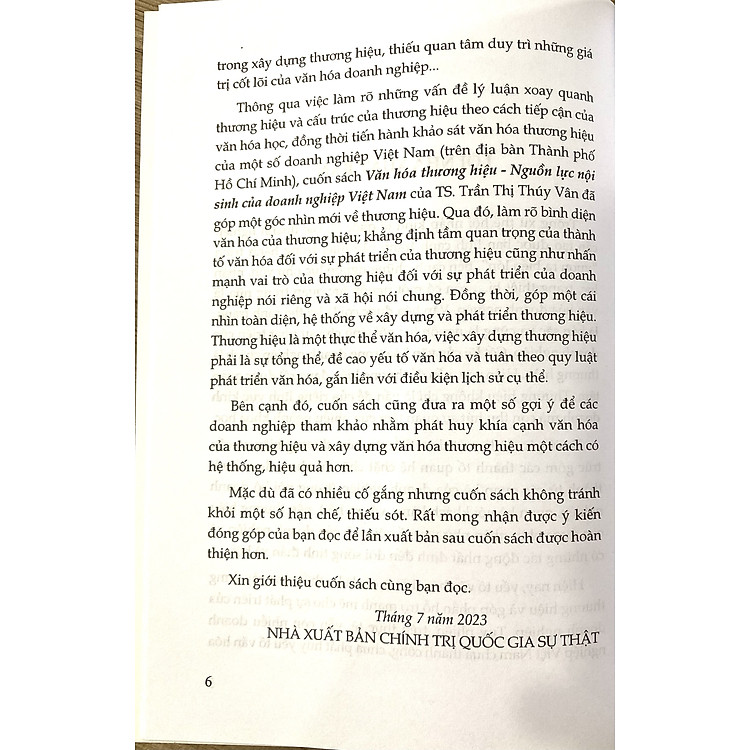 Văn Hoá Thương Hiệu Nguồn Lực Nội Sinh Của Doanh Nghiệp Việt Nam - Ảnh 3