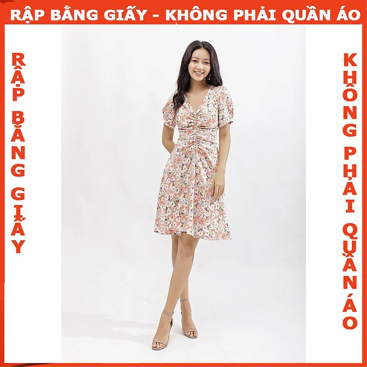 Rập giấy mã 982 – đầm tay phồng nhún trước ngực (BẢN VẼ)