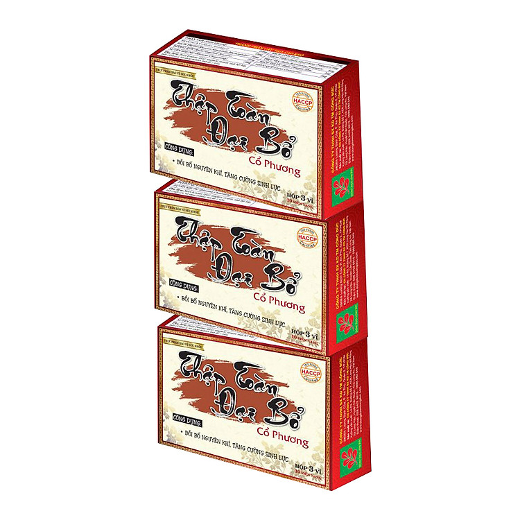 Combo 3 hộp Thập toàn đại bổ Cổ Phương bồi bổ nguyên khí, tăng cường sinh lực