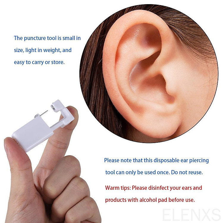 Set 6 Dụng Cụ Bấm Lỗ Tai An Toàn Tiện Lợi