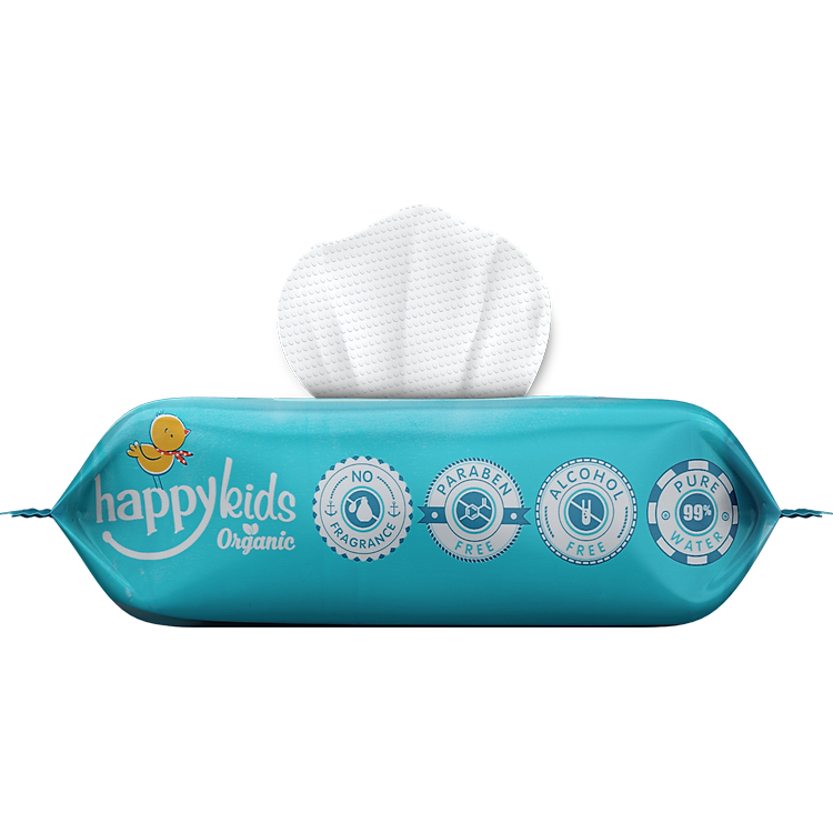 Mua Thùng 10 gói khăn ướt Happy Kids Tiết kiệm - Hình ảnh 4