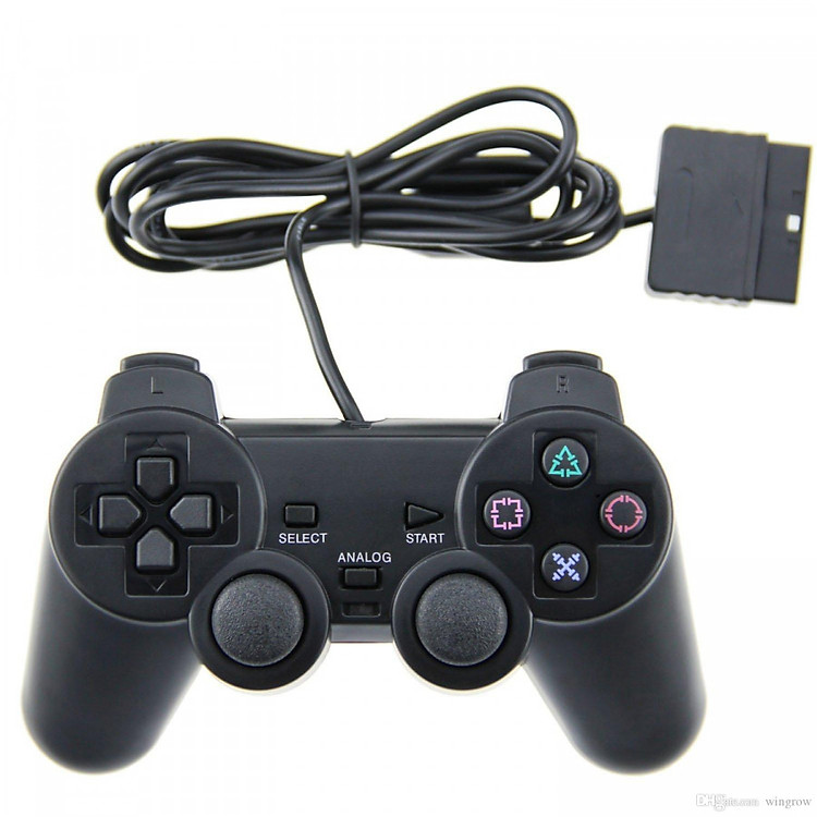 Tay cầm chơi game có dây cho Playstation 2, PS2 Slim - Hàng Nhập Khẩu