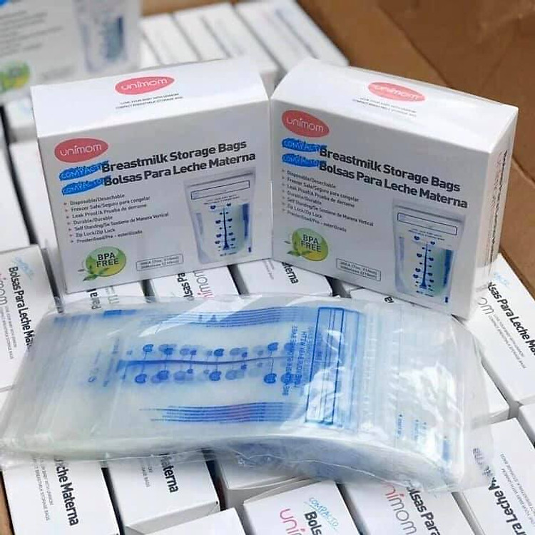 Mua Túi Đựng Sữa Mẹ Unimom Compact 210ml Uy tín Giá tốt - Hình ảnh 3
