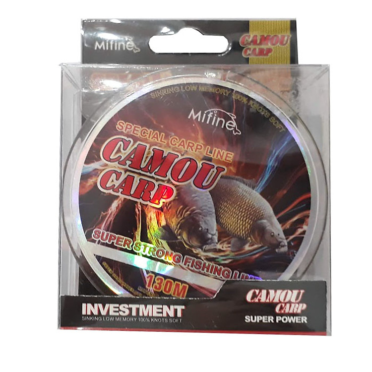 Dây Cước Câu Cá Mifine Camou Carp 130 mét