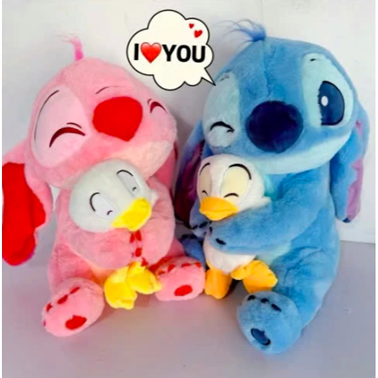 Mua tại Lazada: Thú Nhồi Bông Stitch Ôm Vịt - 40cm Chính hãng Ưu đãi