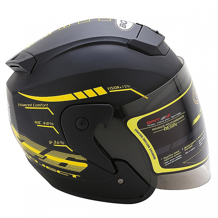 Mũ Bảo Hiểm 3/4 kính bò cạp