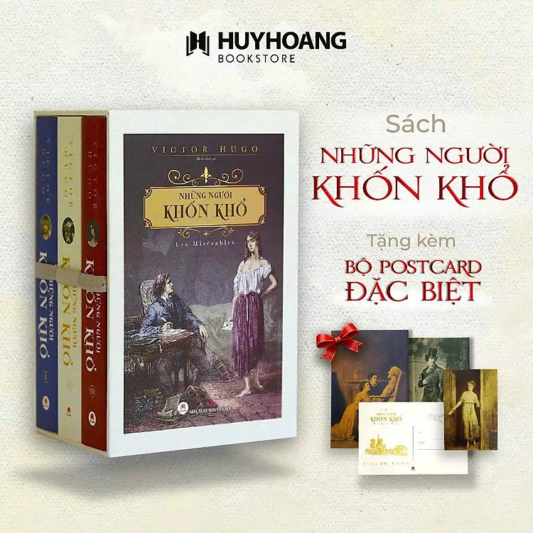 (Boxset 3 tập, bìa mềm) NHỮNG NGƯỜI KHỐN KHỔ – Victor Hugo – Huy Hoàng Bookstore – NXB Văn Học