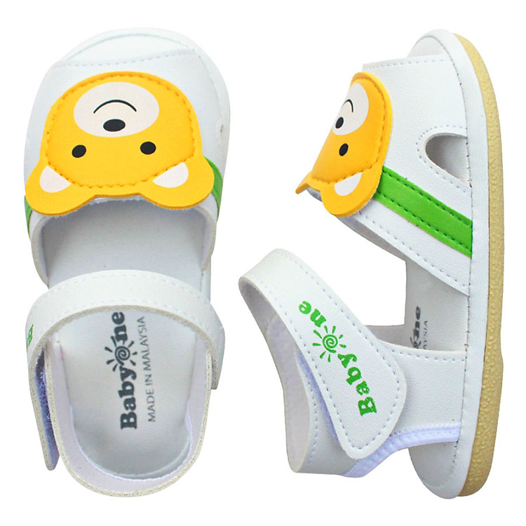 Giày Sandal Bé Trai BabyOne Hello B&B SS0809 - Trắng