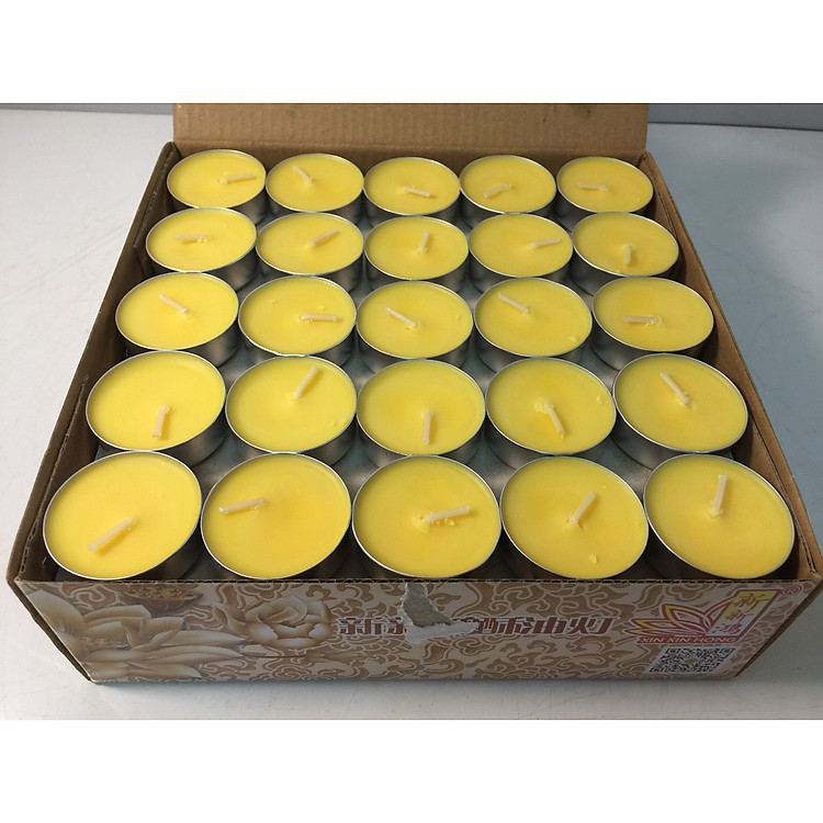 Nến Bơ 100 viên không mùi không khói đảm bảo nến bơ sạch 100%