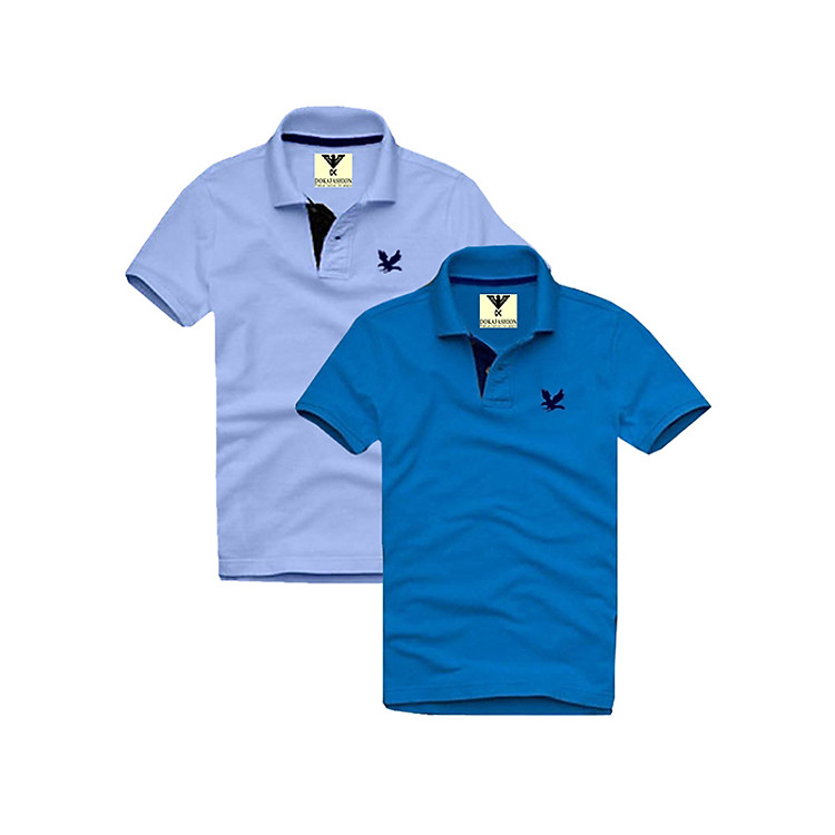 Áo thun nam cổ bẻ ( Tặng 1 ví da nam hàng hiệu ) vải cá sấu, Combo 2 áo – EZ212