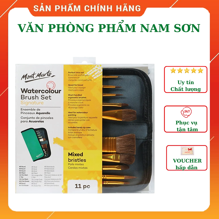Bộ Cọ Mont Marte (10 chiếc)