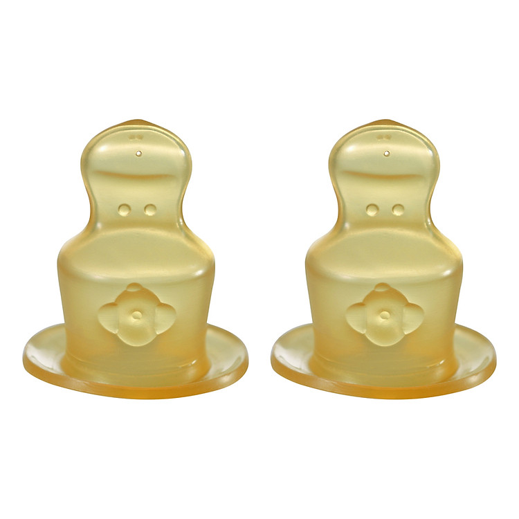 Bộ 2 Núm Ti Cao Su Cho Bình Cổ Thường NIP NIP33005 Size M Dòng Chảy Vừa