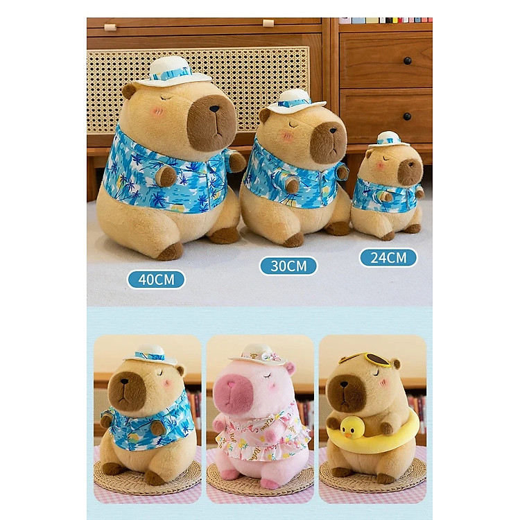 Thú nhồi bông Capybara đi biển Chính hãng Giá rẻ - Hình ảnh 5