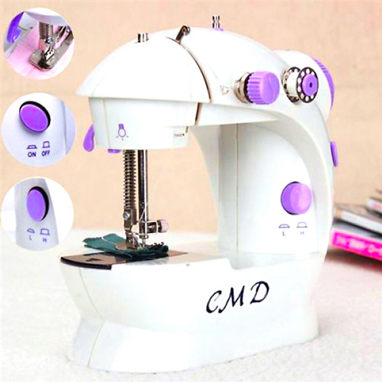 Máy may mini gia đình để bàn có đèn CM202