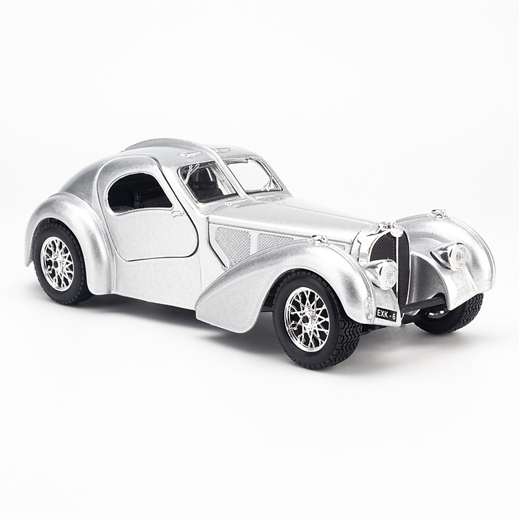 Mua tại Lazada: Mô Hình Bugatti Atlantic Silver 1:24 Chính hãng Ưu đãi