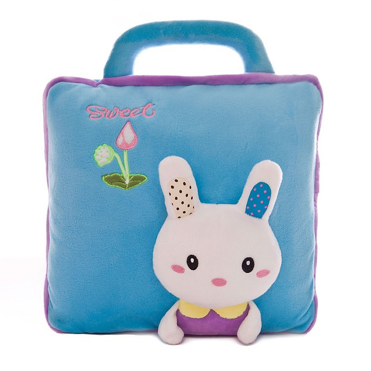 Chăn gối văn phòng 2 in 1 hình thú chất lượng cao - Kích thước 1mx1m6