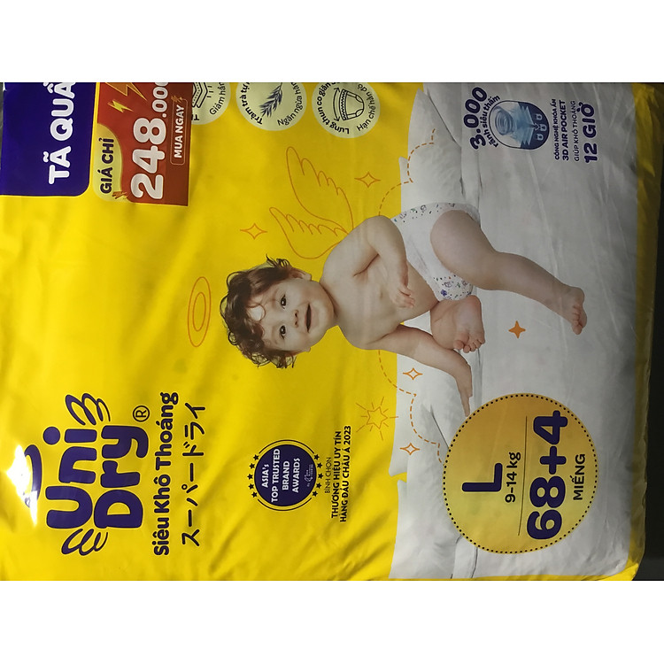 Tã Quần UniDry L68 Siêu Khô Cho Bé Ưu đãi