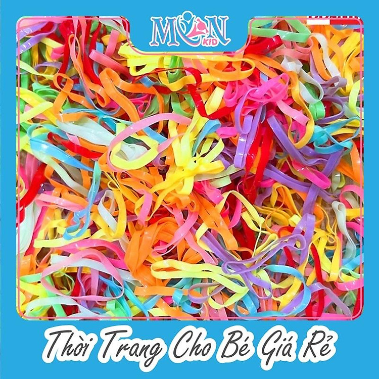 Dây Thun Cột Tóc Nịt Buộc Tóc Cho Bé Xinh Xắn Nhiều Màu Kẹo Ngọt Cho Bé Yêu Monmonkid