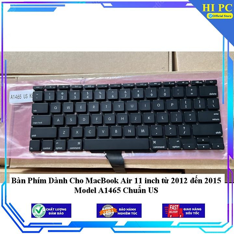 Bàn Phím Dành Cho MacBook Air 11 inch từ 2012 đến 2015 Model A1465 Chuẩn US - Hàng Nhập Khẩu