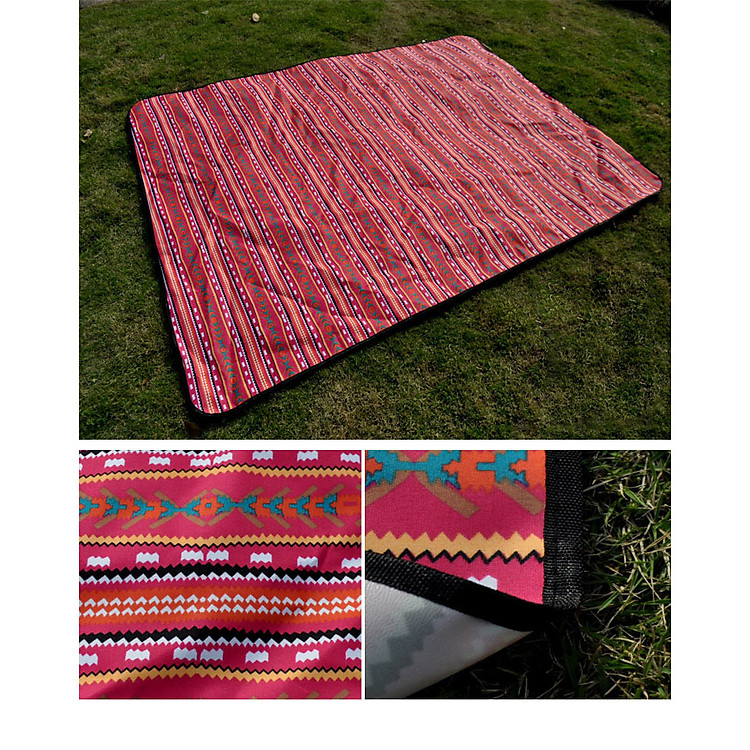 Thảm Du Lịch Dã Ngoại - Họa Tiết Thổ Cẩm