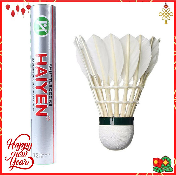 Hộp Cầu Lông 12 Trái Hải Yến ống Bạc - Hàng chính hãng