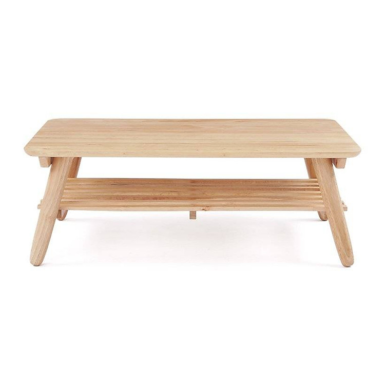 Bàn Trà Gỗ Cao Su 2 Tầng Dùng Trong Phòng Khách Phòng Ăn (Sản xuất tại Việt Nam)