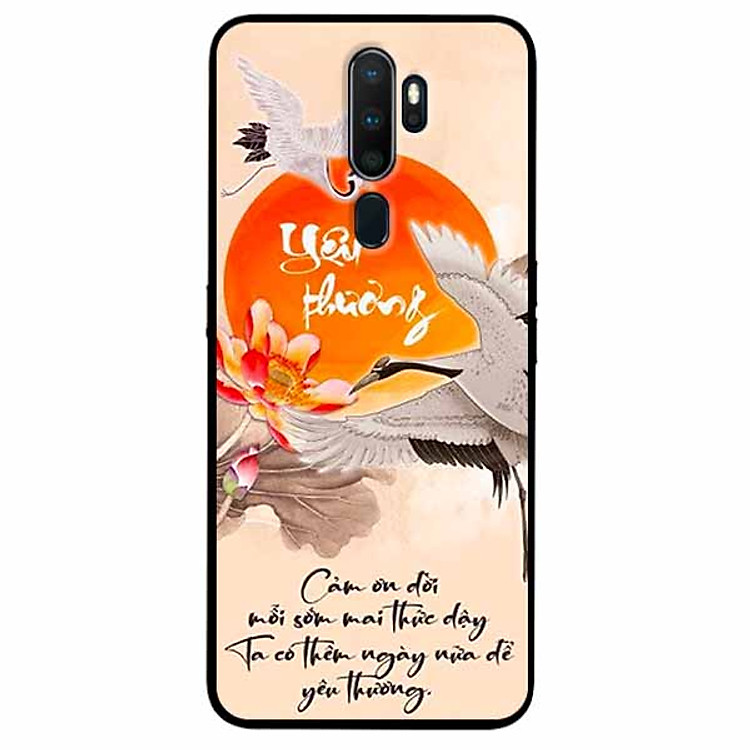Ốp lưng in cho Oppo A5 2020 Mẫu Yêu Thương