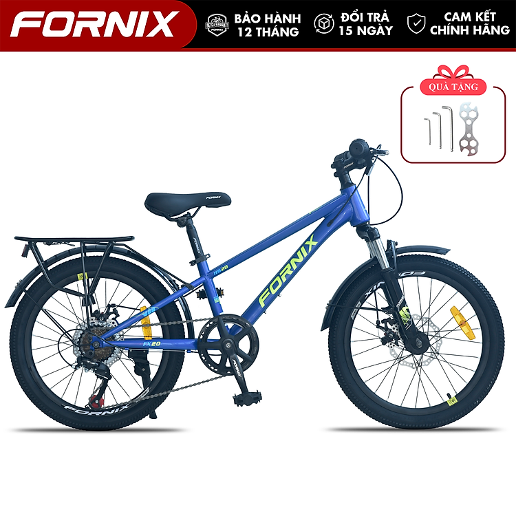 Xe Đạp Trẻ Em FORNIX HS20 Khung Thép Vòng Bánh 20 Inch Bộ Truyền Động 7 Tốc Độ 1 Đĩa 7 Líp