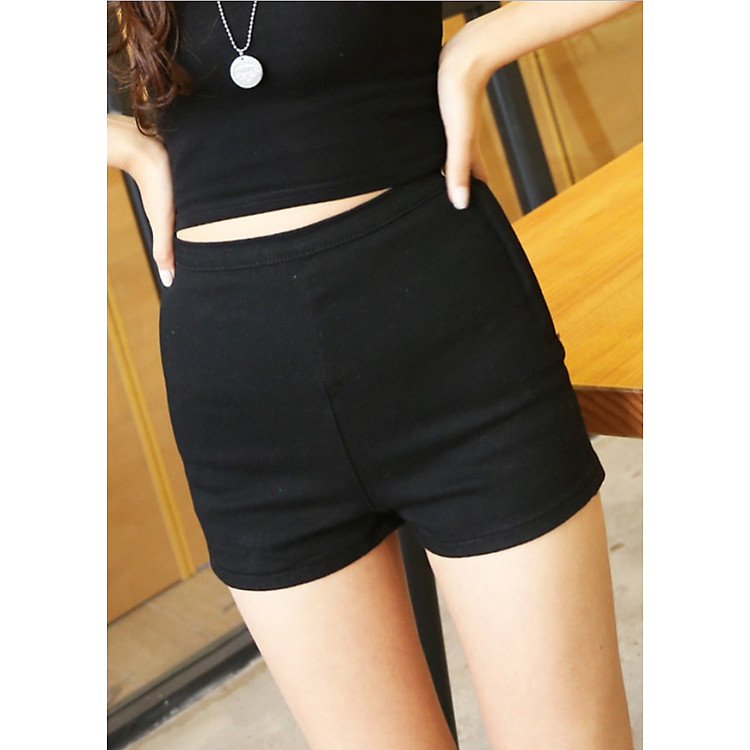 Quần short jeans nữ cạp cao QSJNu02