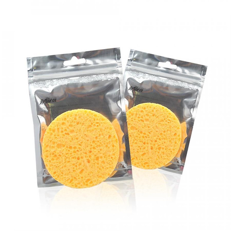 Combo 2 Bông rửa mặt bọt biển Hàn Quốc Mira ( 2 bịch)