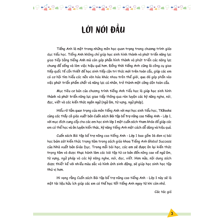 Bài Tập Bổ Trợ Nâng Cao Tiếng Anh Lớp 1 (MC) - Ảnh 2